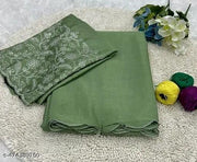 NEW CHINON OLIVE GREEN SAREEE