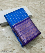 Banarasi Rimjhim Satin All Over Buti Saree