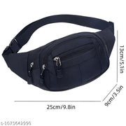 NISF STAR Waist Bags for Men & Women- Premium Stitching, Branded Zippers, Waterproof Pocket, RFID Safe- Large Fanny Pack for Hiking Travel,Cycling,Money Belt BLUE