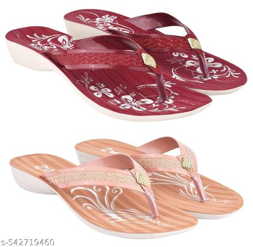 Astel Multicolor Combo of Women's Slippers and Flipflop - Pack of 2