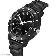 Yolako Men  Watch  Black Dial Bumpper Pu Black Belt Men and Boy Watch