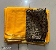 Yellow Saree With Blouse Piece