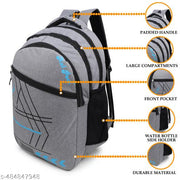 35 L Casual Waterproof Laptop Bag/Backpack for Men Women Boys Girls/Office School College Teens & Students ( grey)