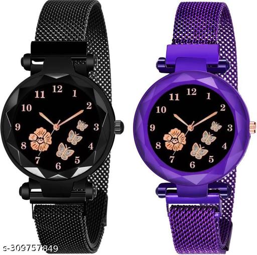 NEWW FLOWER MAGNET BLACK_BLUE