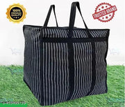 Multipurpose  Bag Heavy BAG,SHOPPING BAG.GROCERRY,VEGETABLE,PICNIC,HEND,CASUAL BAG Duty Storage Organizer Canvas Shopper Bag with Strong Handles and Base with Covers Zip