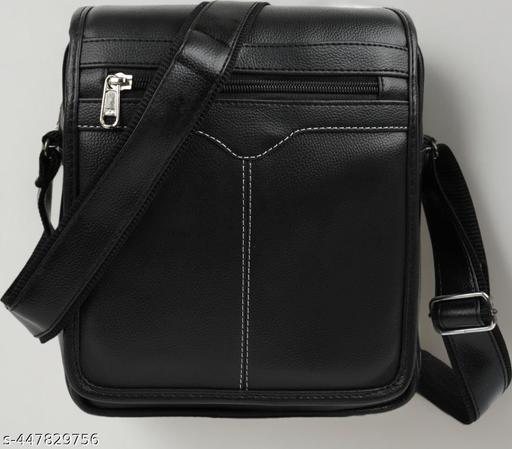 Mens Shoulder Bag Messenger Bag Travel Business Waterproof Crossbody Pack Chest Sling Bag Satchel Side Phone Bag Casual Handbag with Adjustable Strap for Men Working Shopping Daily Use Black