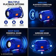 DPM Wireless Bluetooth Speaker with RGB LED Lights, High Bass Audio, 5W Powerful Sound, USB TF Card Playback, FM Mode, Portable Design