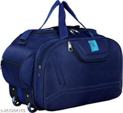 60 L Strolley Duffel Bag - Unisex Polyester Medium Size Travel Weekender Duffle Bag for Men & Women Luggage Bag For Men and Women
