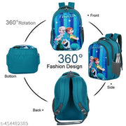Myron 35L frozen girl printed backpack 1st/2nd/3rd/4th & 5th Class Light Weight Beautiful for Boys & Girls Waterproof School Bag