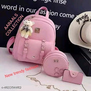 Women's PU 2 Compartment Solid Bagpack | Bag For Women | Bag |  Shoulder Bag | Bagpack