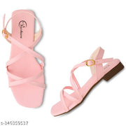 Women Back Strap Flat Sandals For Women & Girls