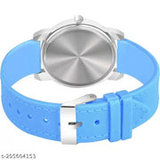 Yolako White Dial Sky BluePu Unisex Boy-Girls Kids Watch