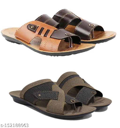 Combo Pack of 2 Slippers for Men
