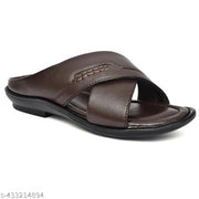 QARA LEATHER  CASUAL  stylish latest formal leather slipper flip flop sandal for men.