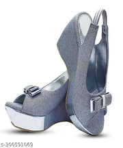 Women Wedges Heel Silver Sandal   RR43SIL