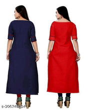 New women Ethenic Pachwork  cotton blend  straight  combo kurti for formal party wer