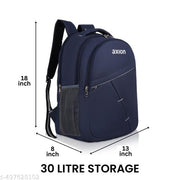 Medium 30 L School College Bag Laptop Backpack | Light Weight & Strong Stitches (Waterproof)