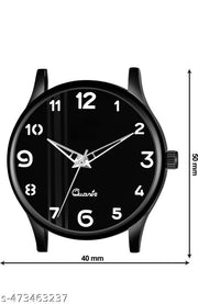 Black Case Designers Wrist Watches For Boy And Men Analog Watch - For Boys New Designers Stylish Dial Rubbers Strap Analog Wrist Watches For Boy And Men