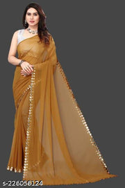 NEW FENCY GEORGETTE CUT WORK SAREE