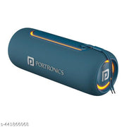 Portronics Resound 2 15Watts HD Sound Portable Wireless Bluetooth Speaker, In-built Mic, RGB Lights, TWS Connectivity, Bluetooth v5.3, IPX5 Water Resistant, Type C Charging Port(Blue)