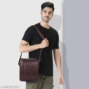 Premium flyboy Embossed Logo Men Leather Sling Shoulder Bag .