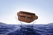Latest Men Women Leather Waist Pack Travel Bags For Moneyy| Belt| Cards |Mobile| Documents| Kit| Books and Bills Dairy Pouch Cross Side Bag For Men Women .With Belt Stylish Small Luggage Accessories Bag I Waist Bags I Fanny pack.