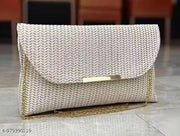 Bridal Clutch for Women | Elegant Shimmer Evening Bag with Detachable Chain Strap | Wedding, Party, Reception & Festive Occasion Hand Purse