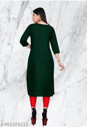 DOZZER FOX  Casule creap kurti  for woman multicoloured  low price  combo of 2
