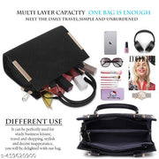 GRAADA Synthetic Leather Casual Design Shoulder Crossbody Handbag For Women