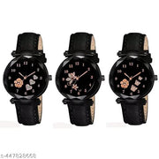 Analog Watch Combo For Women(Pack Of 3)