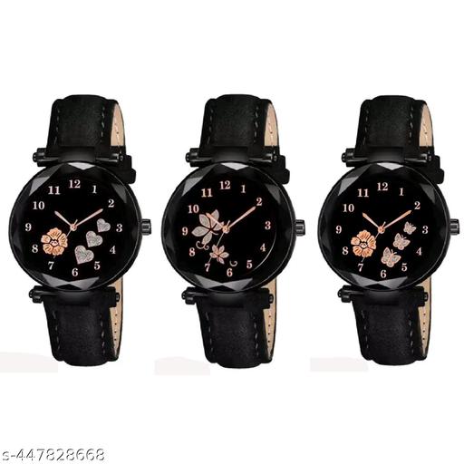 Analog Watch Combo For Women(Pack Of 3)