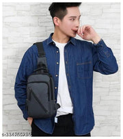 Men Crossbody Bag Sling Bag Chest Bag for Office Business College