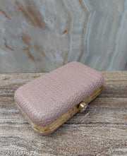FANCY PARTYWEAR BOX CLUTCH WITH HANDLE SHIMMER SHINING BRIDAL CLUTCH