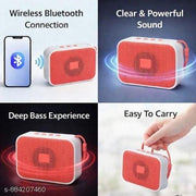 DPM Portable Bluetooth Speaker with Mic, RGB Glow, Deep Bass Sound, USB Playback
