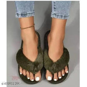 Newly lovely furr slippers super soft home slippers, summer slippers for women & girls || Flip-Flops & Sliders || Daily & Casual Wear || Indoor & Outdoor ||
