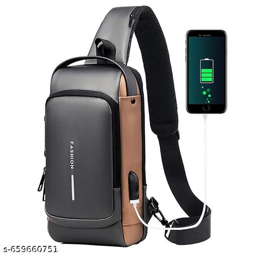 CLASSY FASIONABLE GOOD LOOKING BUSSINES USB PORTAL SHOULDER BAG WAIST USB MULTICOLOURED SLING SHOULDER BAG WITH USB PORT ADVANCE BUSINESS BAG