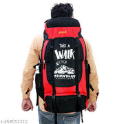 Zerus 70L Red Hiking Trekking Backpack | Rucksack for Men Boys | Travel Mountain Camping Bag with Bottle Pocket