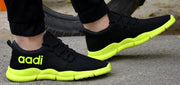 Men's Black Mesh Running Sports Shoes