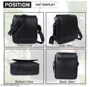 ZipCraze Stylish PU Synthetic Leather Men's Sling Bag Cross Body Travel Office Business messenger