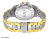 Rosra Gold Silver Analog Watch For Men