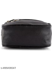 Stylish Sling Cross Body Travel Office Nylon Padded Cross Body Messenger Sling Bag Travel Office One Side Shoulder Bag For Men Women Messenger Men wonen sling Bag  Black  Pack 1