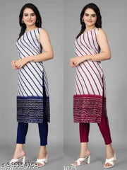 Polyster/Crepe fabric-KURTI COMBO