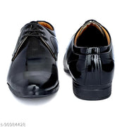 DESTA Men's Black Premium Quality Patent Lace up Formal Shoe