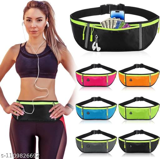 Slim Waterproof Running Belt Waist Pack – Expandable Sports Fanny Pack for Fitness & Jogging
