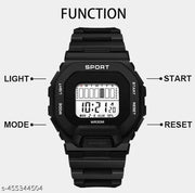 Black colour sports watch for  men & women 75