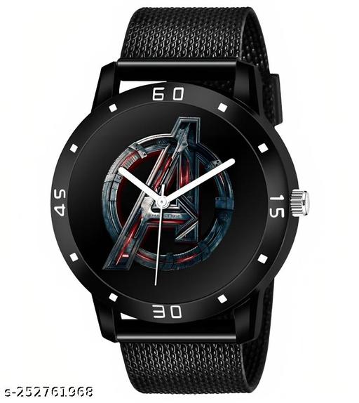 Trendy Child Sport Looking Wrist Watch Unique Avenger Analog Watch for Boys And Men