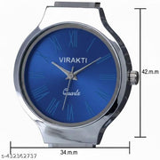 Unique round dail high quality stainless steel chain watches for girls and women