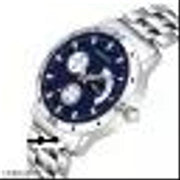 Stylish Men Silver Stainless Steel Casual Watches