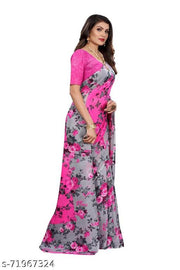 New Desinger Floral Printed Georgette Saree