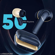 Hoppup AirDoze Z51 with 4 Mic ENC, 13MM Drivers, 50H Playtime, 40MS Low Latency 5.4V Bluetooth (Blue, True Wireless)